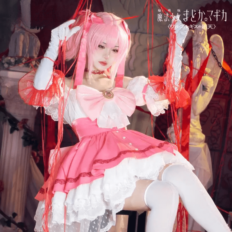 神兽王国魔法少女小圆cos服全套 鹿目圆cos服魔女之夜动漫二次元卡通