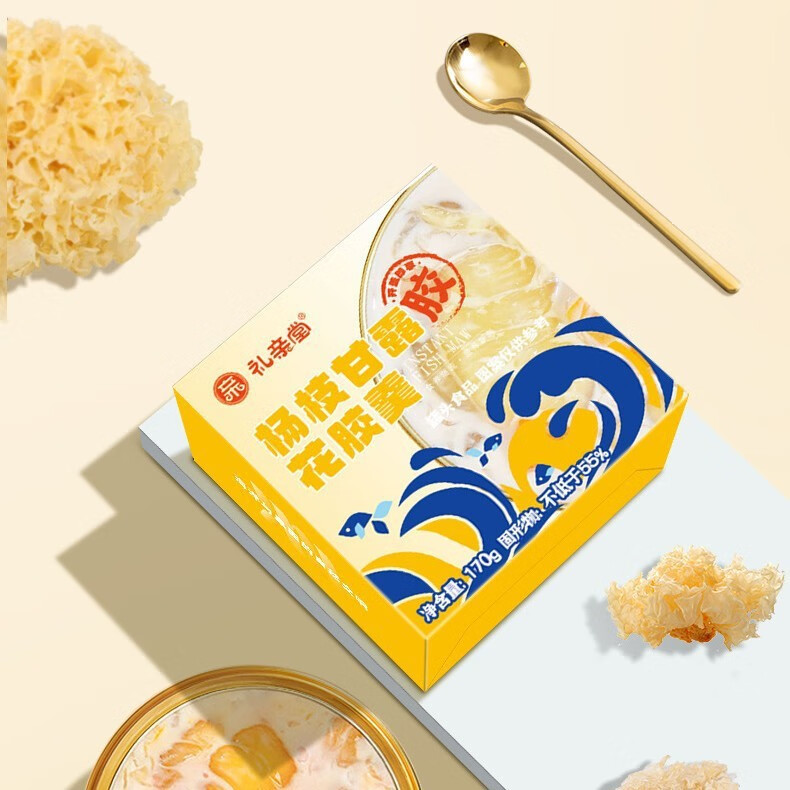 【实惠】即食花胶杨枝甘露鱼胶牛奶甜品羹免煮代餐 杨枝甘露花胶170g*1