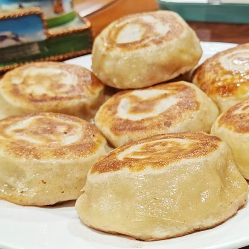 艾克拜尔春花邱食老北京门钉黑椒风味牛肉饼20个装早餐 牛肉门钉肉饼15个