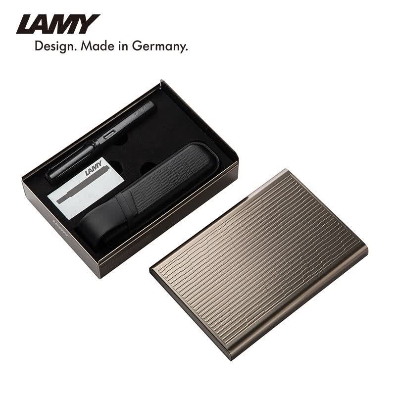 LAMY钢笔礼盒 恒星系列方舟礼盒练字正姿钢笔学生文具办公礼品 节日礼物企业团购 黑色0.7mm