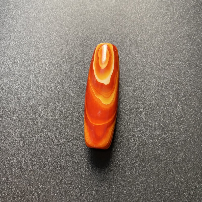 玉满春西亚柿子红老料高古玛瑙缠丝老玛瑙勒子珠手串散珠吊坠配珠文玩