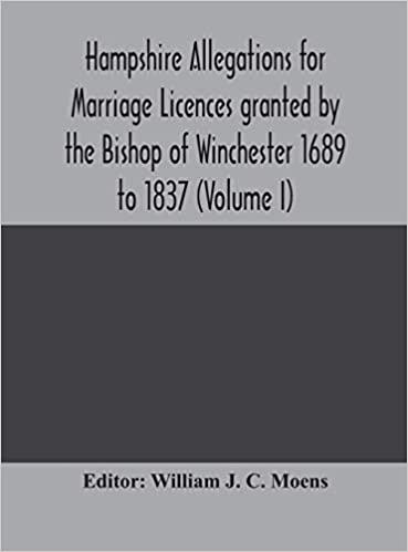 预订hampshire allegations for marriage licences gran