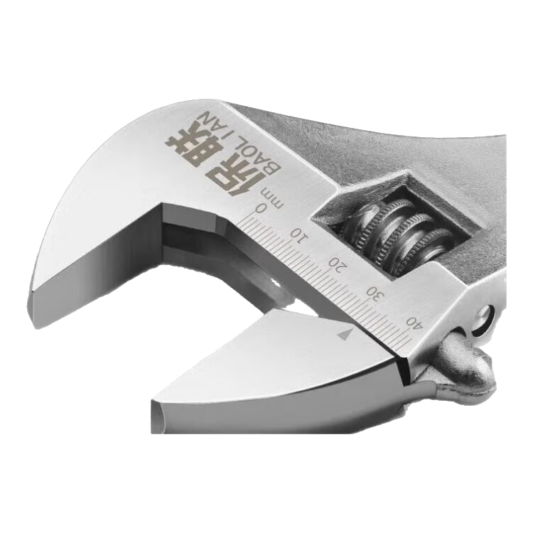 樸彩活動(dòng)扳手工具大全萬能活口板手多功能大開口小扳手活扳手板子 【管鉗+活扳手兩用扳手】8寸
