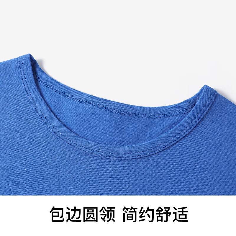 Classic Teddy男童T恤儿童打底衫中大童装春秋季套头衣服 克莱因蓝卡车泰迪 100