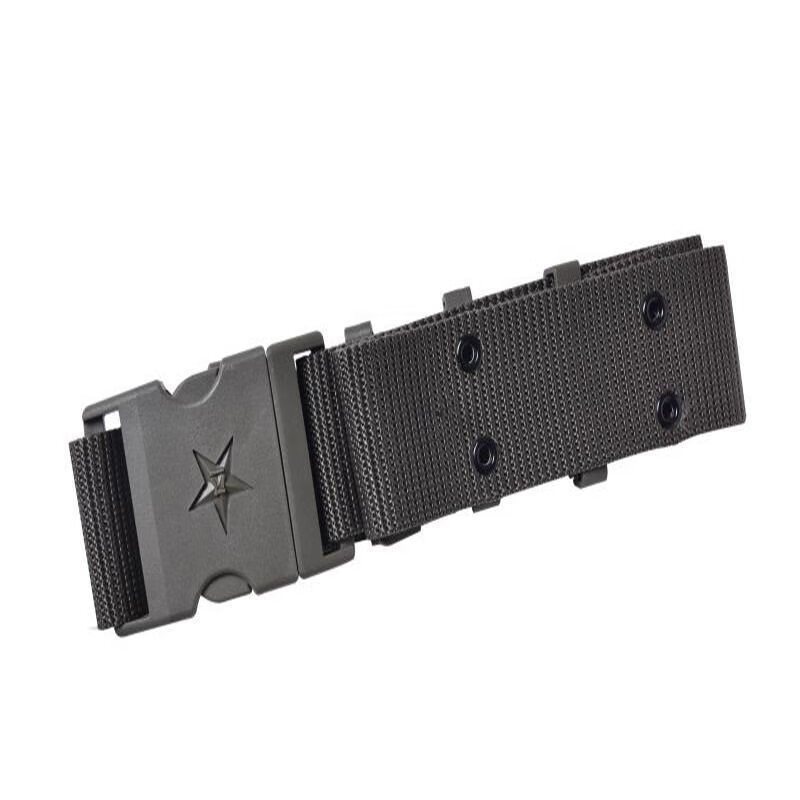 新式迷彩编织外腰带作训军训武装带战术编织帆布内尼龙腰带军绿色