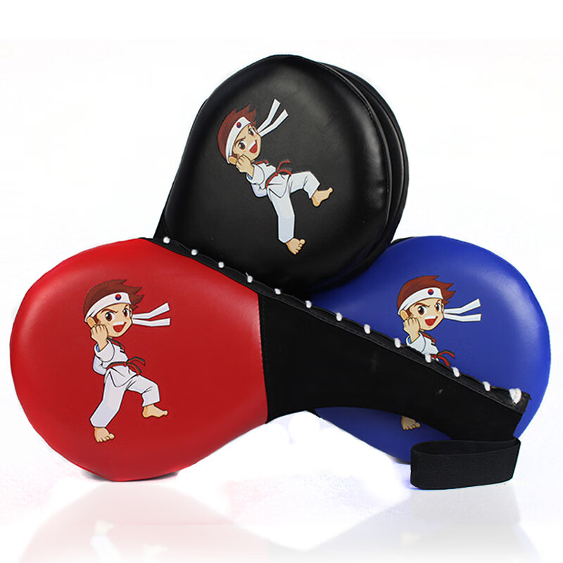 泰瑞格加厚 儿童跆拳道脚靶护具训练器材脚板靶子踢板手靶脚把手把拳