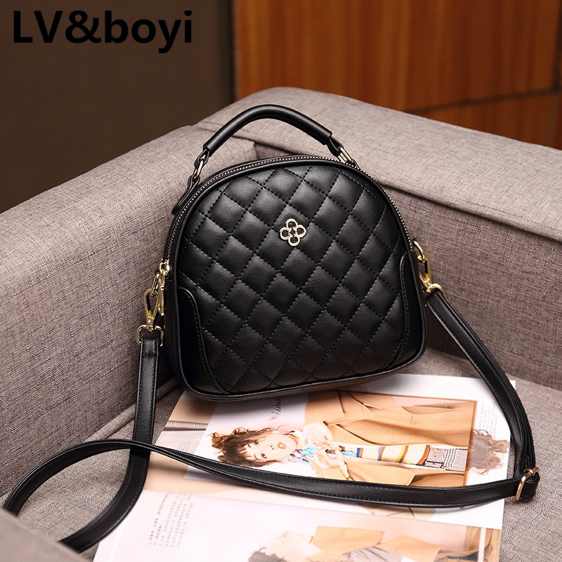 lv&boyi奢侈品品牌包包包包女2022夏上新女士小圆包百搭老花单肩斜