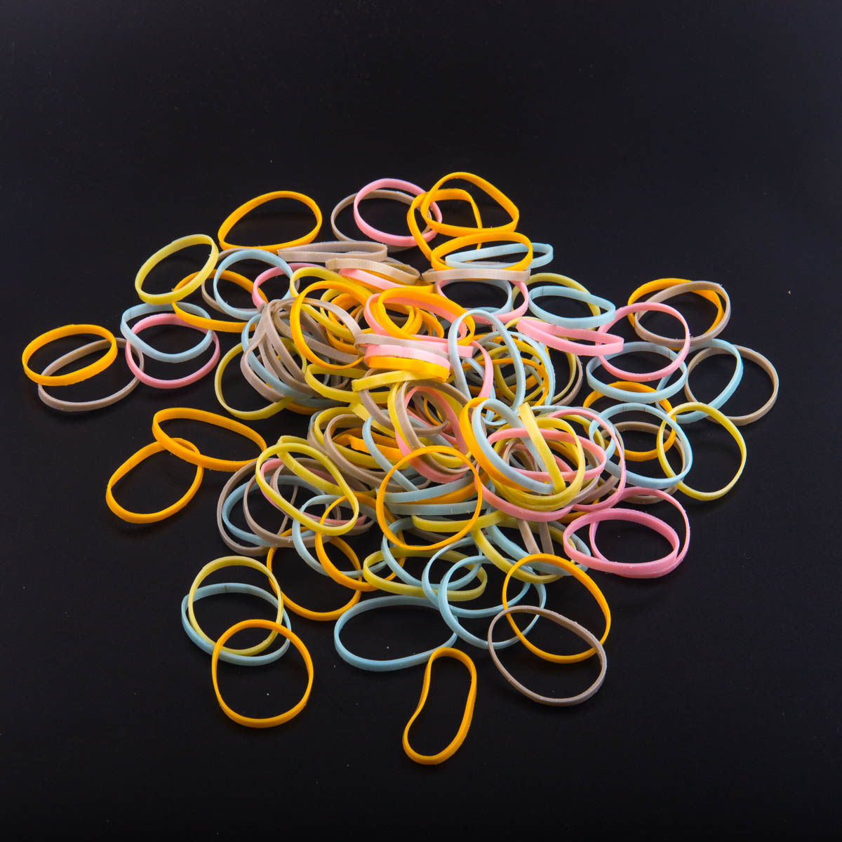 扎头发橡皮筋头绳一次性小皮筋儿童黑色头饰女童发圈宝宝皮筋依莲妃