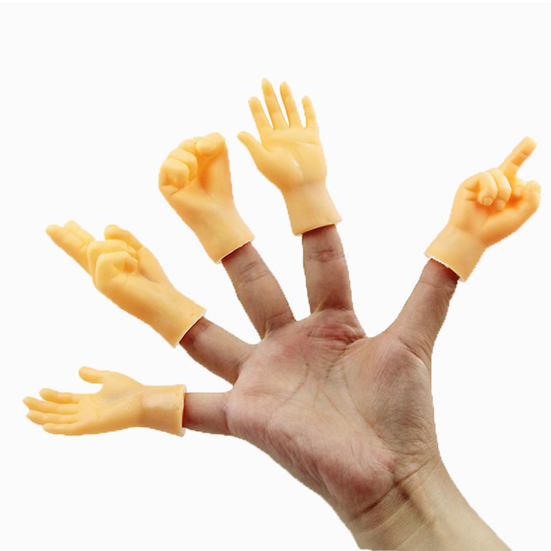 沙雕玩具小小手 整蛊搞怪玩具小手指套撸猫逗猫玩具手套橡胶硅胶小手