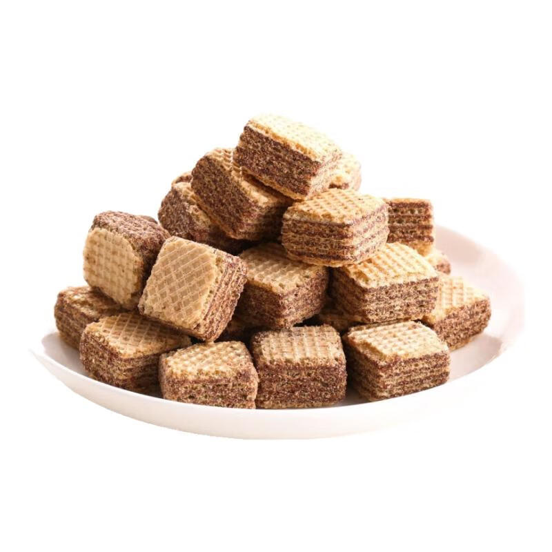 马奇新新马来西亚进口纯可可粉巧克力威化苏打饼干蛋卷休闲零食下午茶点心 巧克力味威化540g