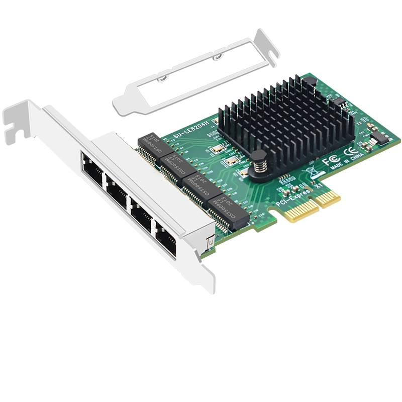 EB-LINK PCIE千兆四電口網(wǎng)卡臺(tái)式機(jī)內(nèi)置4口有線網(wǎng)卡軟路由匯聚服務(wù)器網(wǎng)絡(luò)適配器