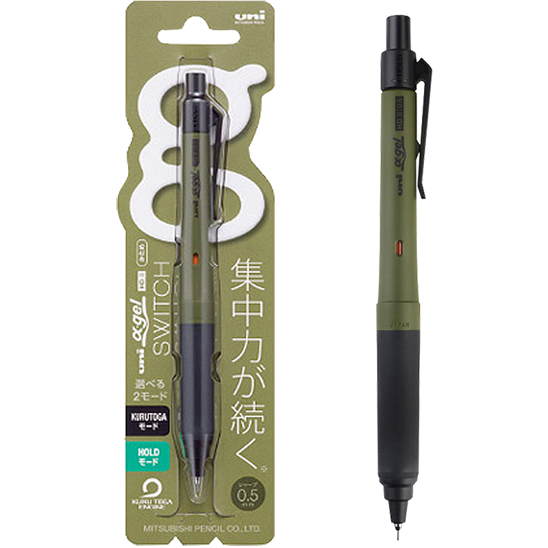 ⣨uniKURUTOGAԶǦ 0.5mm˫ģʽղǦѧԶǦM5-1009GG ɫ ֧װ