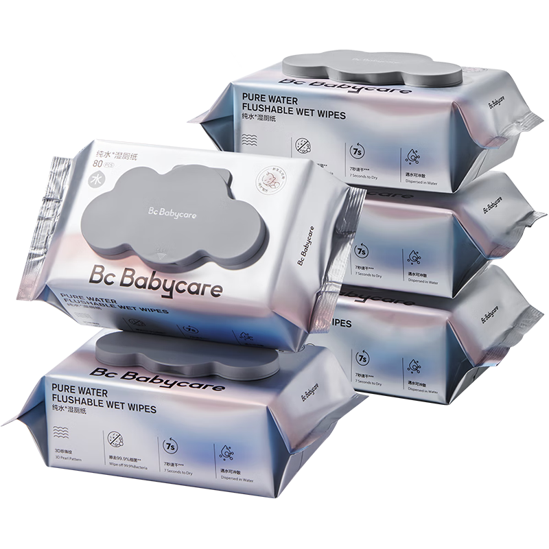 babycareӤͯ ��ˮʪ��ֽ 80��*5�� �� 2��