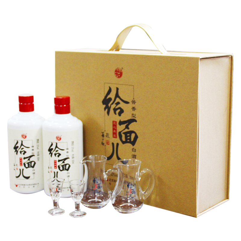 牛栏山给面儿匠心典藏53°500ml纯粮白酒优级酒酱香型500ml*2瓶 53度