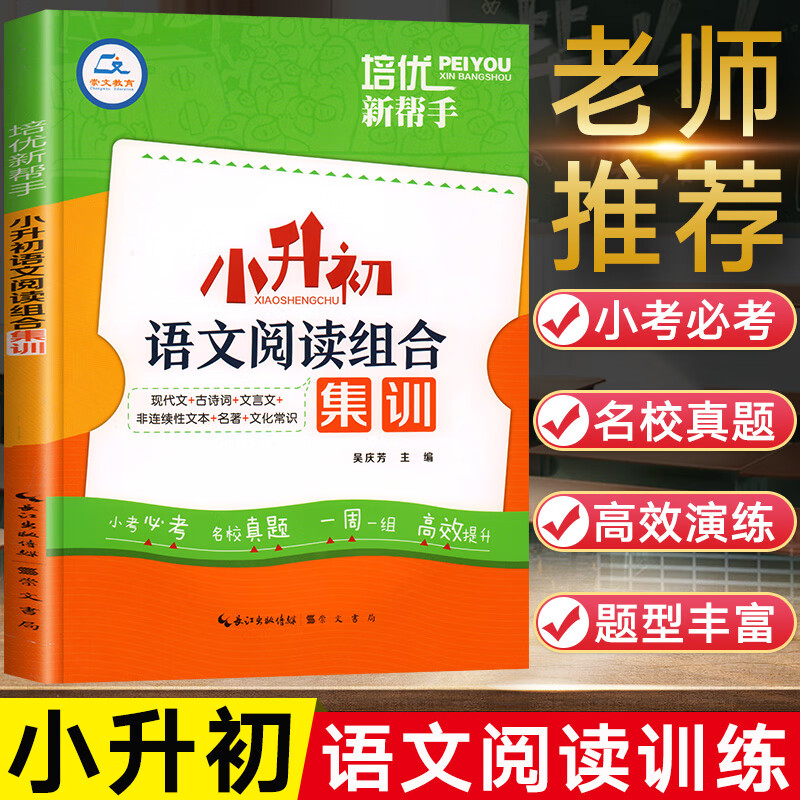 小升初语文阅读理解必刷题人教版六年级阅读练习文言文组合课外阅读系统总复习专项强化训练练习题小学小学生 语文 小学升初中