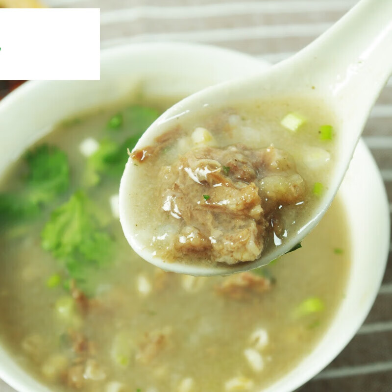 宜享健康临沂糁汤135g8孙武宴牛肉鸡肉糁sa撒汤 速食粥山东特产 糊胡