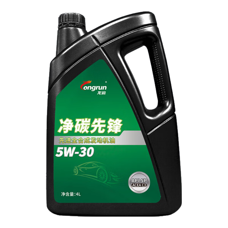 龍潤潤滑油凈碳先鋒 機(jī)油全合成5W-30(5W30) SP級(jí)/C3 國六 京東養(yǎng)車汽車保養(yǎng)
