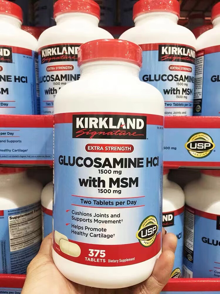 柯克兰美国  glucosamine 维骨力hcl 1500mg 375粒  375粒