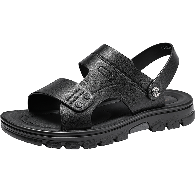 老人头沙滩鞋男士凉拖鞋：夏季透气头层牛皮按摩底鞋拖，有史以来最优秀的选择！