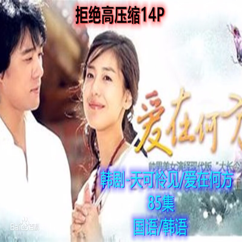 天可怜见/爱在何方 爱情连续剧 经典央视国语85集清晰不卡 dvd碟