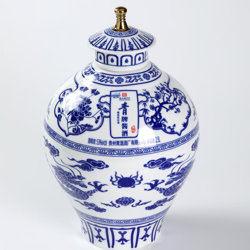 青酒【贵州老字号】青牌酱酒  陈坛 酱香型白酒 53度 2.5L 1坛