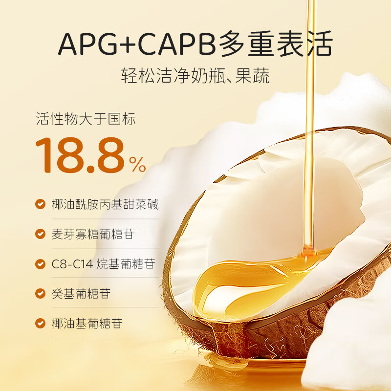 英格翰奶瓶清洗剂奶嘴果蔬清洁液抑菌宝宝餐具洗洁精洗碗液去油污去味 奶瓶果蔬清洗液2瓶