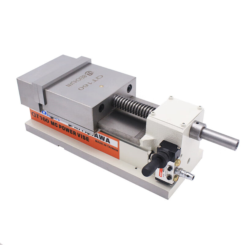 货】北川气动平口钳qt200精密气动夹钳快速虎钳4寸5寸6寸8寸气动夹具