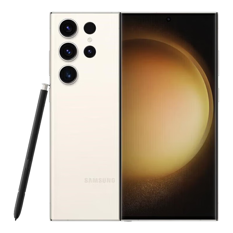 SAMSUNG 三星 Galaxy S23 Ultra 5G手机 12GB+256GB 悠柔白 第二代骁龙8