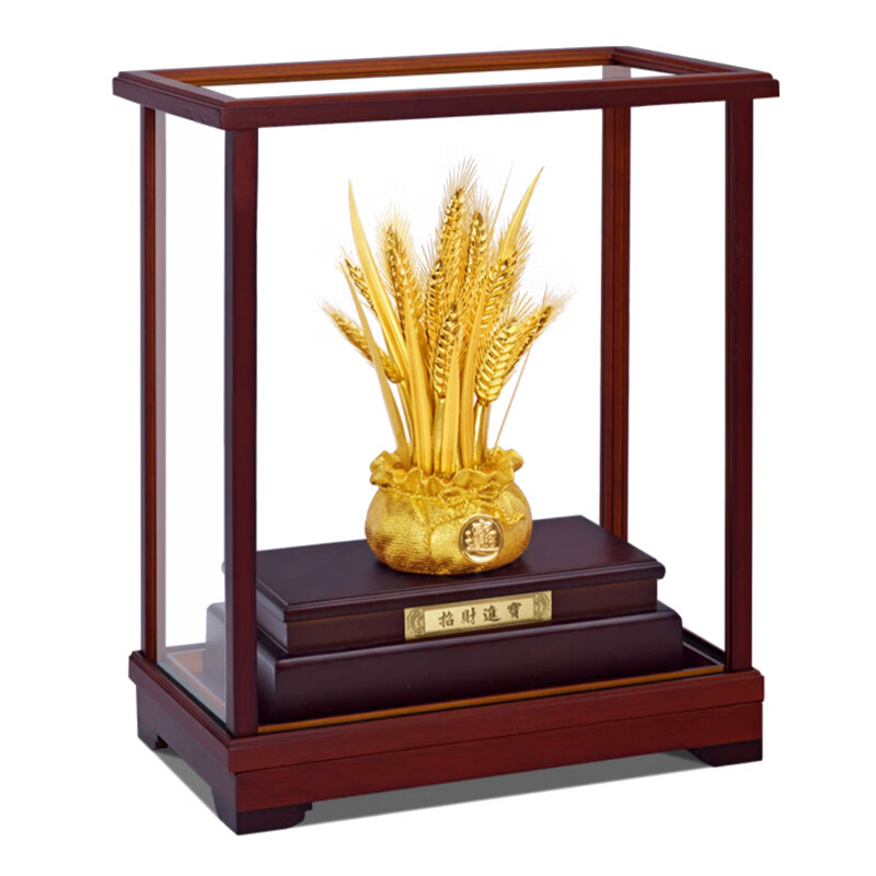 NWTB大号黄金麦穗大卖招财进宝摆件开业礼品乔迁新居公司店铺装饰摆件 招财进宝