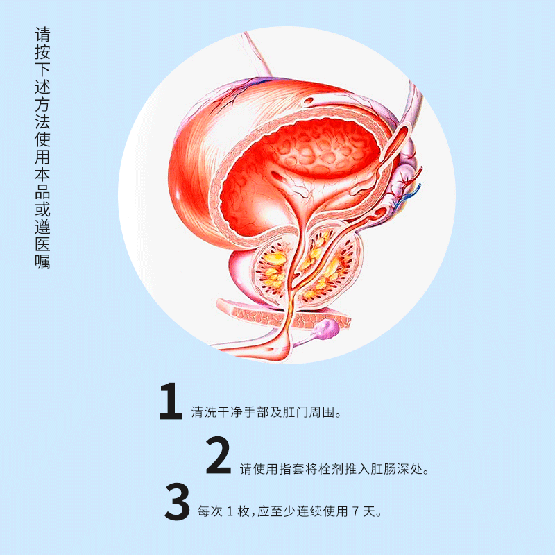 宝列康舒徽科生物 宝列康舒生物敷料栓III前列腺增生尿频急灼热痛排尿难 3盒 15枚【见效装】