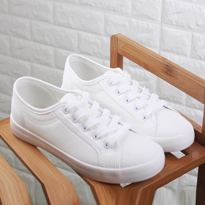 大唐喜乐牛春夏透气百搭韩版小白鞋女休闲平底布鞋子白色帆布鞋ins