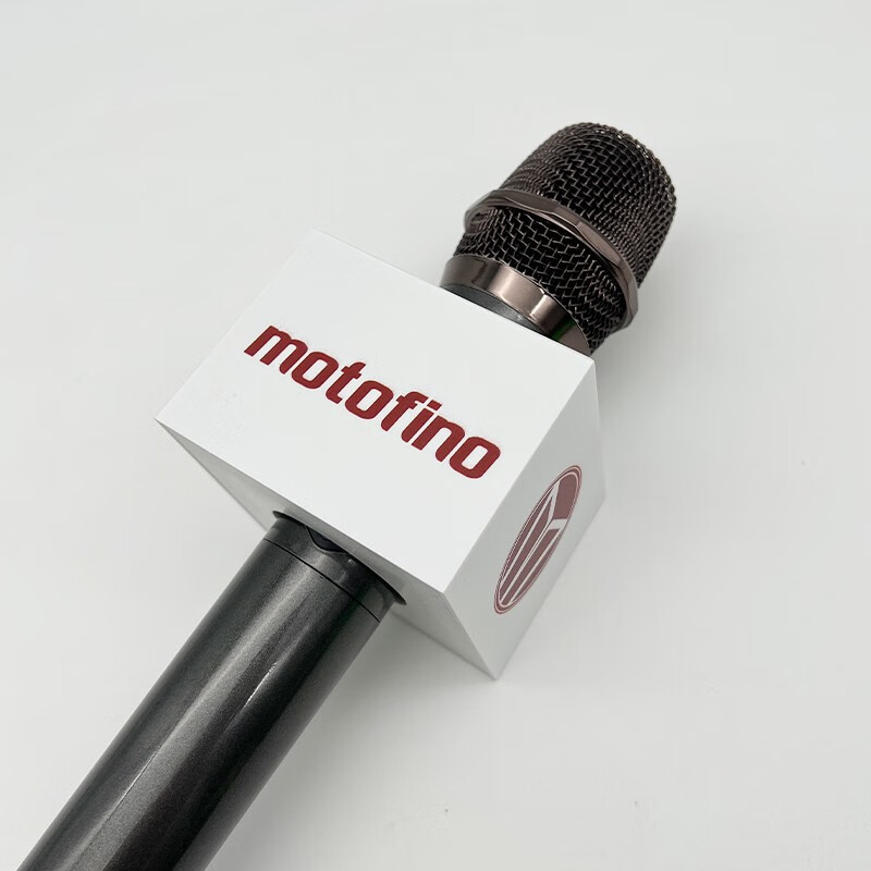 元正话筒台标盒麦克风logo牌话筒套定制麦牌uv印刷画面话筒标采访咪牌