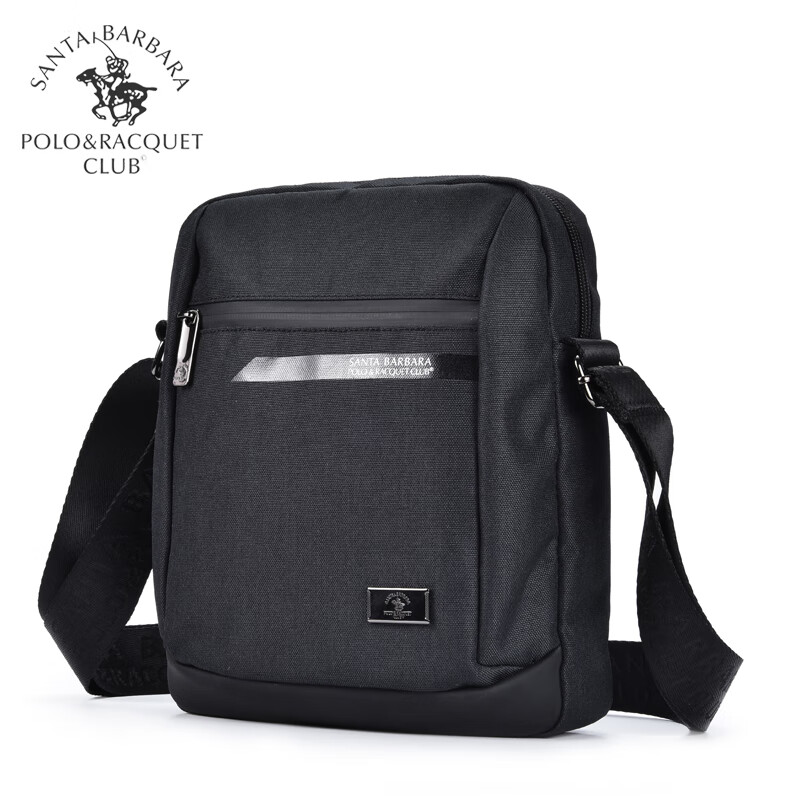 圣大保罗(santa barbara polo&racquet club)polo单肩包男斜挎包帆布
