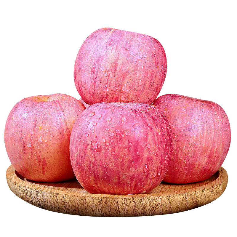 卫青沙窝陕西洛红富士苹果新鲜当季脆甜冰糖心时令丑苹果水果生鲜 净重8.5斤 75-80mm