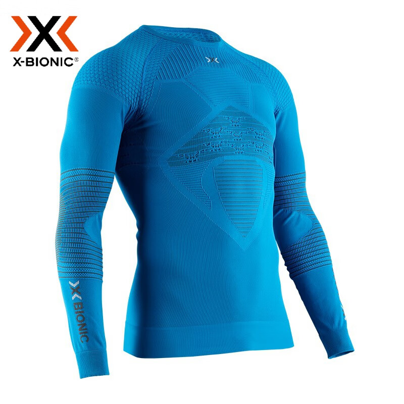 X-BIONIC 4.0激能男功能健身滑雪跑步压缩衣速干基础保暖运动紧身 XBIONIC 水鸭蓝/煤灰 XL