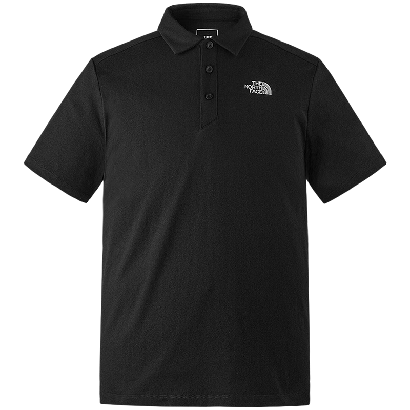 北面（The North Face）【经典款】Polo衫男短袖T恤户外吸湿排汗24春夏上新|8AV3 RG1/藏青色 M /170