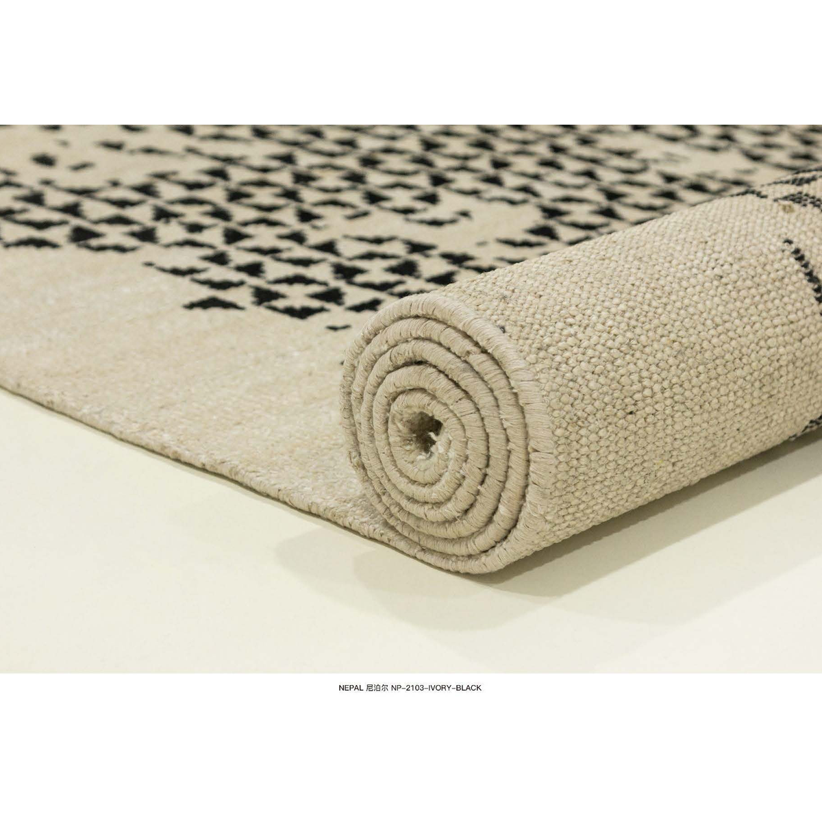 鸿佳.美学  HONG casa家用印度进口地毯客厅2024新款高档奢华竹浆纤维羊毛手工可定制 尼泊尔NP-2103 0.05平方/定制（联系客服）