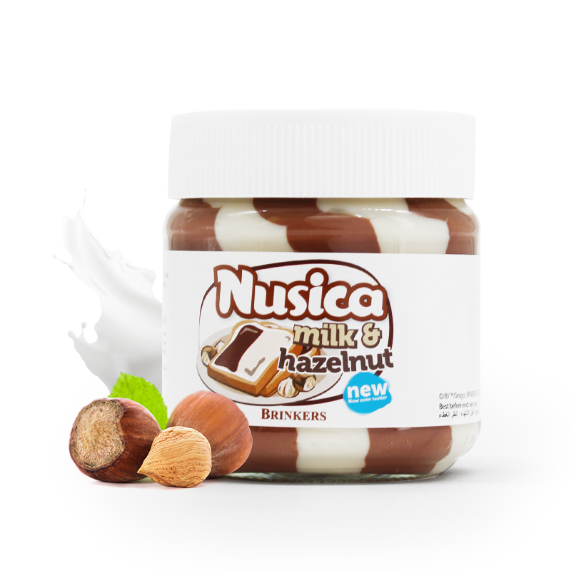 纽斯卡荷兰进口牛奶榛子可可酱200g早餐伴侣面包烘焙酱榛果低脂可可粉