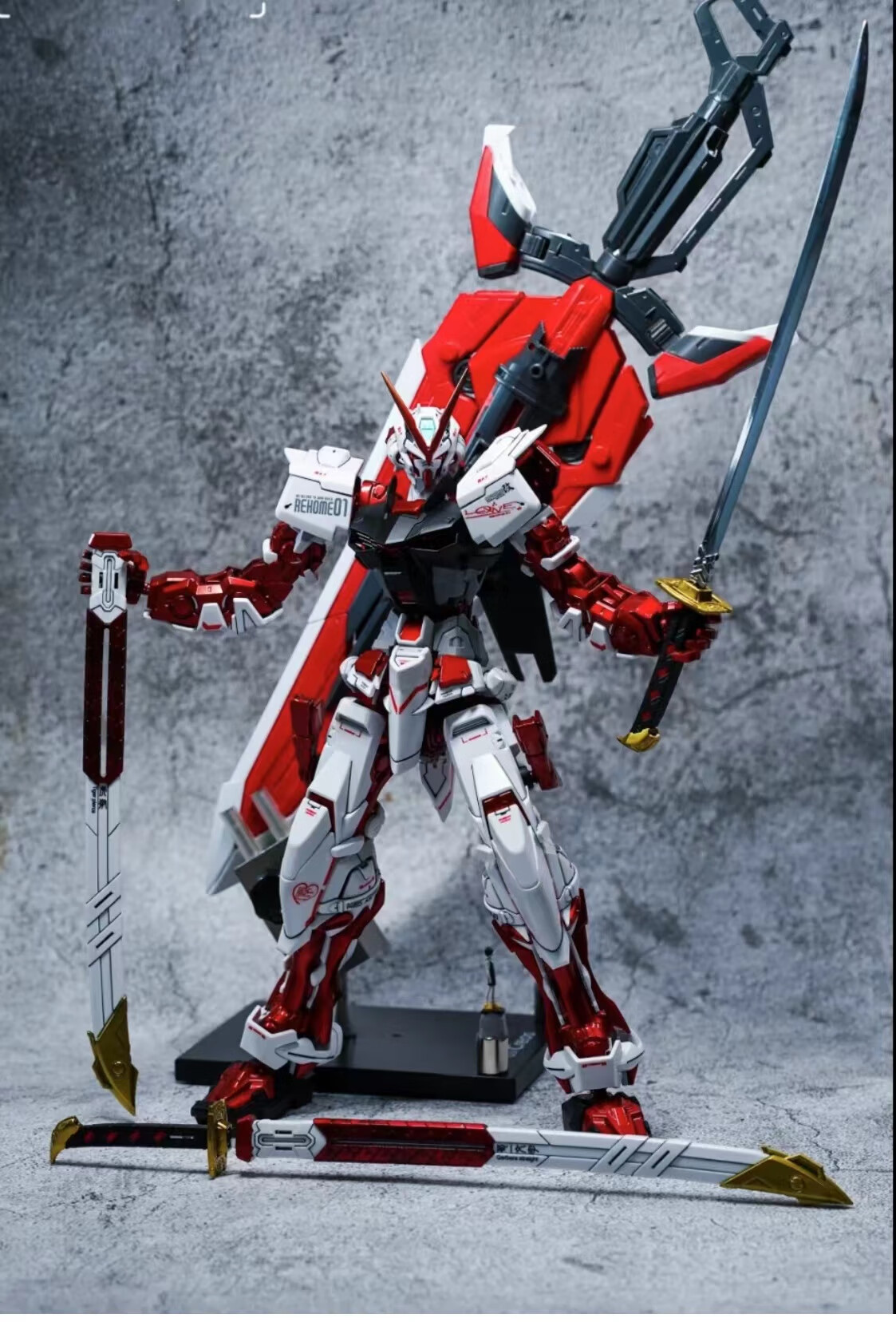 万代高达模型mg强袭自由巴巴托斯红异端独角兽机器人大班拼装手办玩具