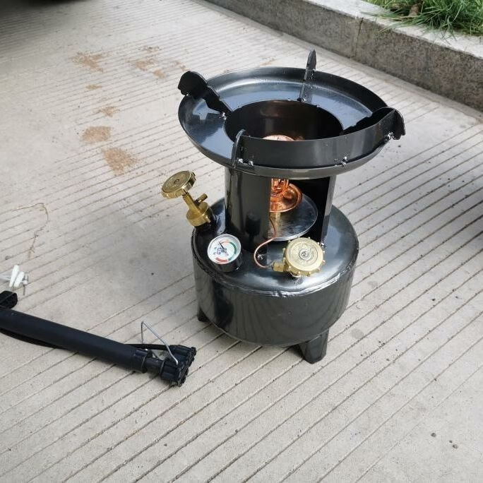 柴油汽化炉一体式油炉便携式户外高压打气炉具野营炉猛火灶头 3升油炉