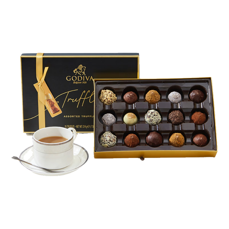 歌帝梵（GODIVA）松露巧克力禮盒 15顆比利時零食伴手禮 生日七夕情人節(jié)禮物送女友