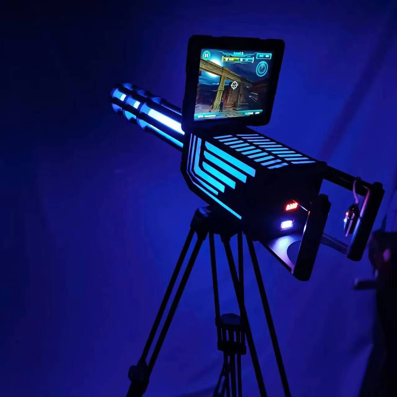 加特林摆摊游戏机网红ar游戏枪射击vr穿越仓设备儿童游乐机器摆摊