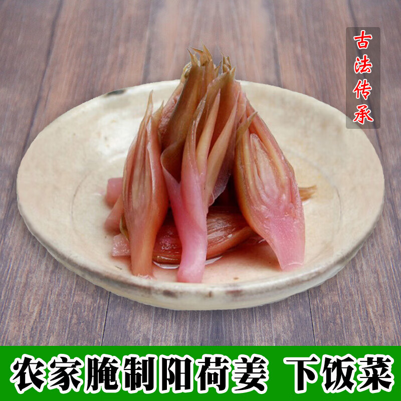 虎钢馋新鲜坛子菜腌制阳荷姜莲花姜阳霍蘘荷洋胡姜农家下饭小菜 腌制
