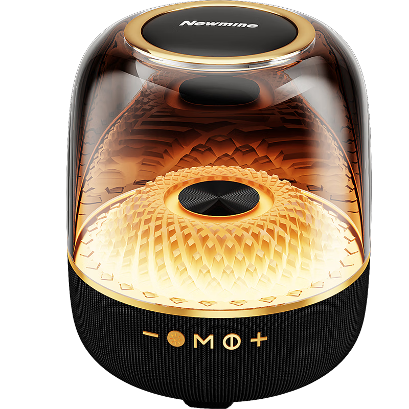 紐曼MC77無線藍(lán)牙音箱家用電腦桌面低音炮戶外大音量迷你便攜式大功率音響琉璃氣氛燈效