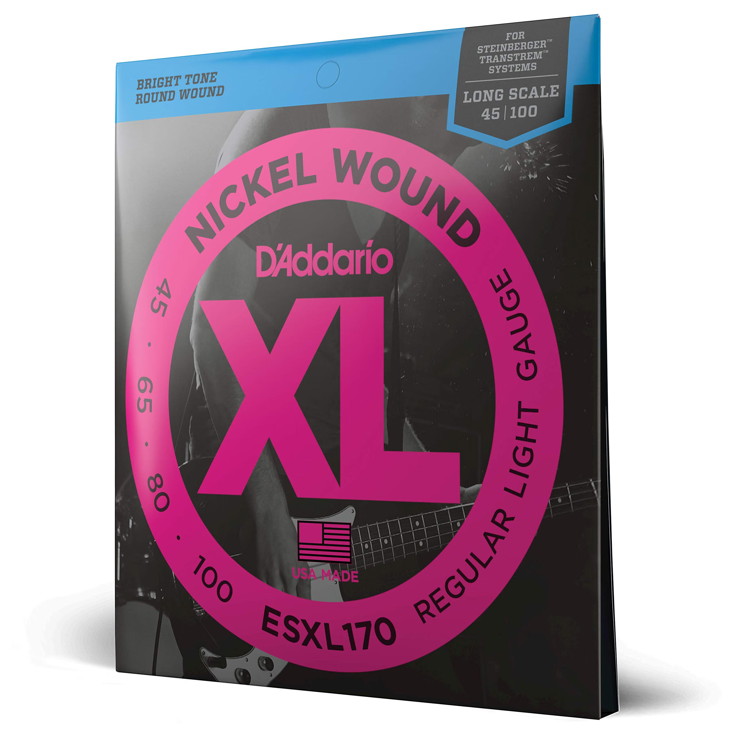 達(dá)達(dá)里奧(D'Addario)達(dá)達(dá)里奧 電貝司弦套裝 雙球端 0.11 - 0.25