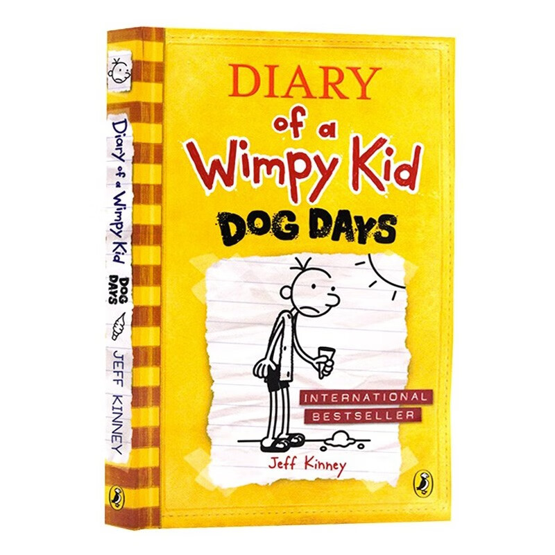 小屁孩日记4英文原版 diary of a wimpy kid 4 dog days 哭包日记英文
