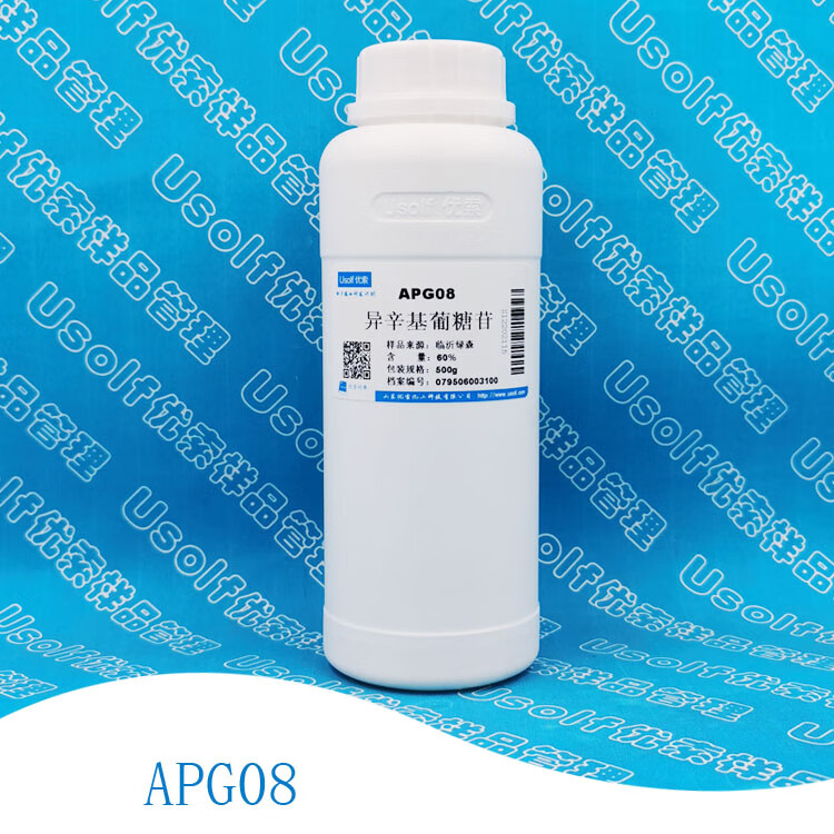 阙芊烷基糖苷apg08 异辛基葡糖苷 耐强碱低泡 500g/ 瓶