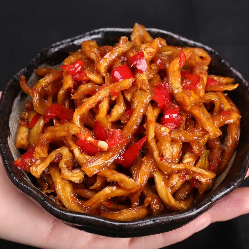 虎钢馋广西特产香辣木瓜丝拌饭菜香脆干木瓜腌制香辣木瓜丝 280g 1瓶