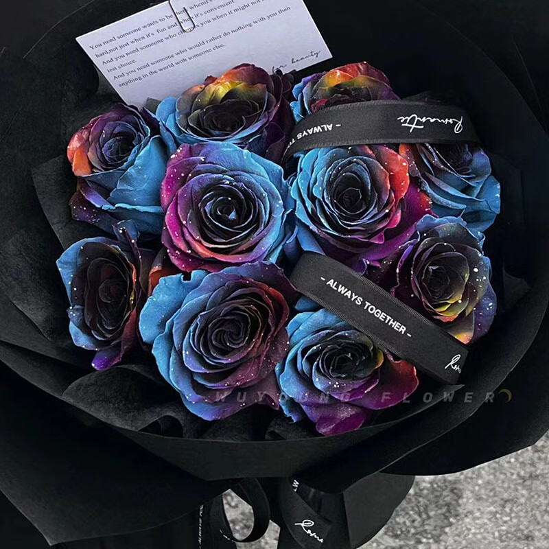 花农氏鲜花同城配送当日达生日纪念日送老婆19朵厄瓜多尔欧若拉玫瑰