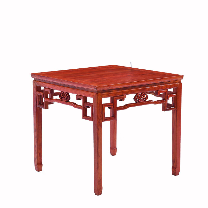 翰策八仙桌全实木榫卯结构歺桌餐纯实木餐桌八仙桌实木中式饭店餐桌椅